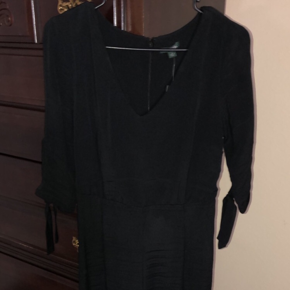 wild  fable black romper w/ v neck
